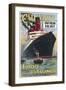 Cunard Travel Poster-null-Framed Art Print