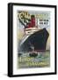 Cunard Travel Poster-null-Framed Art Print