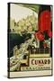 Cunard Usa and Canada Poster-null-Stretched Canvas