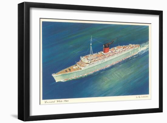 Cunard White Star, Caronia, Ocean Liner-null-Framed Art Print