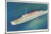 Cunard White Star, Caronia, Ocean Liner-null-Mounted Art Print