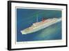 Cunard White Star, Caronia, Ocean Liner-null-Framed Art Print