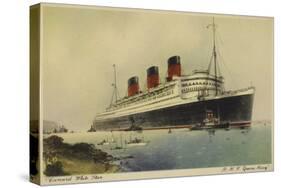 Cunard White Star Line Liner RMS Queen Mary-null-Stretched Canvas