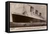 Cunard White Star Line Liner RMS Queen Mary-null-Framed Stretched Canvas