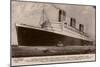 Cunard White Star Line Liner RMS Queen Mary-null-Mounted Giclee Print