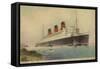 Cunard White Star Line Liner RMS Queen Mary-null-Framed Stretched Canvas