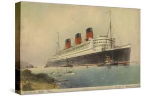 Cunard White Star Line Liner RMS Queen Mary-null-Stretched Canvas