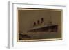 Cunard White Star Line, Steamer Queen Mary-null-Framed Giclee Print