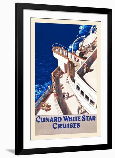 Cunard White Star Line-William Howard Jarvis-Framed Art Print