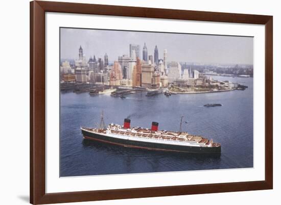 Cunard White Star Liner-null-Framed Art Print