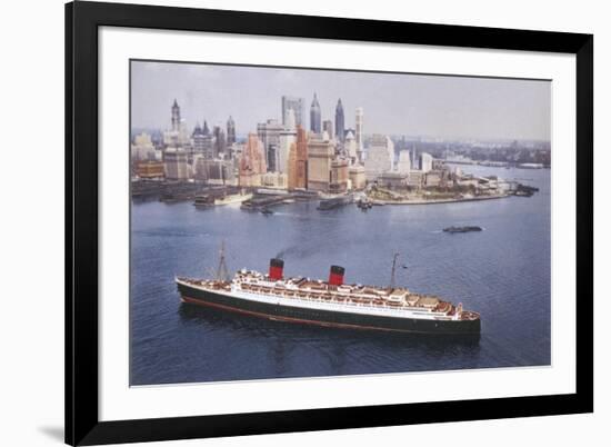 Cunard White Star Liner-null-Framed Art Print