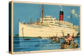 Cunard White Star Ocean Liner, Franconia-null-Stretched Canvas