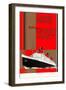 Cunard-White Star RMS Queen Mary-William Howard Jarvis-Framed Art Print