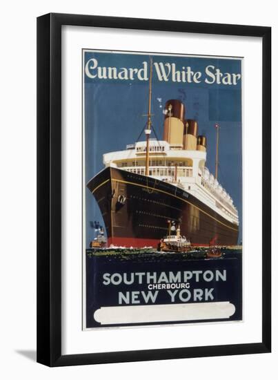 Cunard White Star-null-Framed Art Print