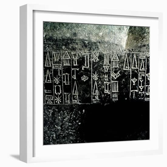 Cuneiform Script-null-Framed Giclee Print