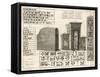 Cuneiform Writing from the Ancient City of Persepolis-null-Framed Stretched Canvas