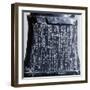 Cuneiform Writing on the Base of Headless Statue of Prince Gudea-null-Framed Giclee Print