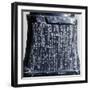 Cuneiform Writing on the Base of Headless Statue of Prince Gudea-null-Framed Giclee Print