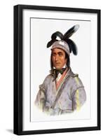 Cunne Shote, Chief of the Cherokees, 1780-Pierre Duflos-Framed Giclee Print
