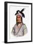 Cunne Shote, Chief of the Cherokees, 1780-Pierre Duflos-Framed Giclee Print