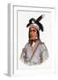 Cunne Shote, Chief of the Cherokees, 1780-Pierre Duflos-Framed Giclee Print