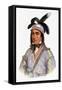 Cunne Shote, Chief of the Cherokees, 1780-Pierre Duflos-Framed Stretched Canvas