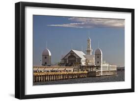 Cunningham Pier and Corio Bay, Geelong, Victoria, Australia.-Cahir Davitt-Framed Photographic Print