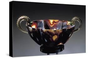 Cup, Agate, Enameled Gold and Marble, Goldsmith Art, Italy, 16th Century-null-Stretched Canvas