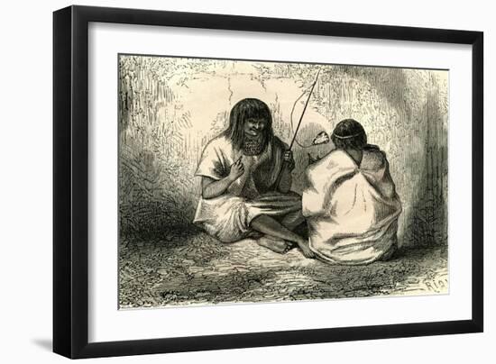 Cup and Ball Game 1869, Peru-null-Framed Giclee Print