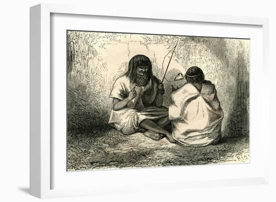 Cup and Ball Game 1869, Peru-null-Framed Giclee Print