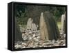 Cup and Ring Mark on the North Stone in the Stone Circle at Temple Wood Dating from Before 3000 Bc-Pearl Bucknall-Framed Stretched Canvas