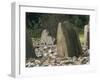 Cup and Ring Mark on the North Stone in the Stone Circle at Temple Wood Dating from Before 3000 Bc-Pearl Bucknall-Framed Photographic Print
