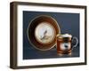 Cup and Saucer Decorated with Birds, 1790-null-Framed Giclee Print