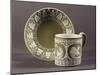 Cup and Saucer Decorated with Classical Motifs, 1790-null-Mounted Giclee Print