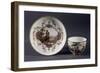 Cup and Saucer Decorated with Figures In, 1770-1780-null-Framed Giclee Print