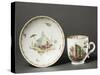 Cup and Saucer Decorated with Garden Views, 1780-null-Stretched Canvas