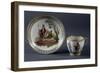 Cup and Saucer Decorated with Pompeiian Figures, 1790-1795-null-Framed Giclee Print