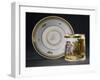 Cup and Saucer with Decorations Inspired by Idyll XXII by Swiss Poet Gessner, 1801-null-Framed Giclee Print