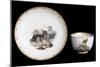 Cup and Saucer with Goats and Sheep-null-Mounted Giclee Print