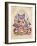 Cup Cake Kitty-Linda Ravenscroft-Framed Giclee Print