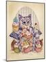 Cup Cake Kitty-Linda Ravenscroft-Mounted Giclee Print