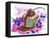 Cup Cake-Wolf Heart Illustrations-Framed Stretched Canvas