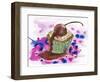 Cup Cake-Wolf Heart Illustrations-Framed Giclee Print