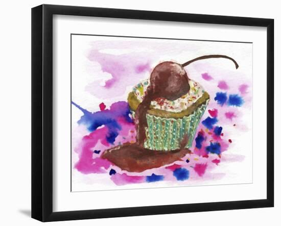 Cup Cake-Wolf Heart Illustrations-Framed Giclee Print