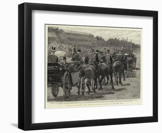 Cup Day at Ascot, the Royal Procession Passing Up the New Mile-John Charlton-Framed Giclee Print