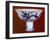 Cup Decorated with Dragon, White and Blue Ceramic, China-null-Framed Giclee Print