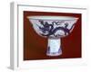 Cup Decorated with Dragon, White and Blue Ceramic, China-null-Framed Giclee Print