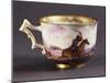 Cup Decorated with Fight Scene Between Christian and Muslim, 1750, Painted by Giuseppe Della Torre-null-Mounted Giclee Print