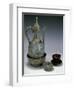 Cup Decorated with Lotus Leaves and Wine Jug Decorated with Figures of Boys Picking Grapes-null-Framed Giclee Print