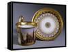 Cup Depicting St Stephen's Cathedral, and Saucer-null-Framed Stretched Canvas